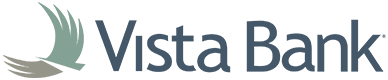 VISTA BANK logo with Eagle Brand